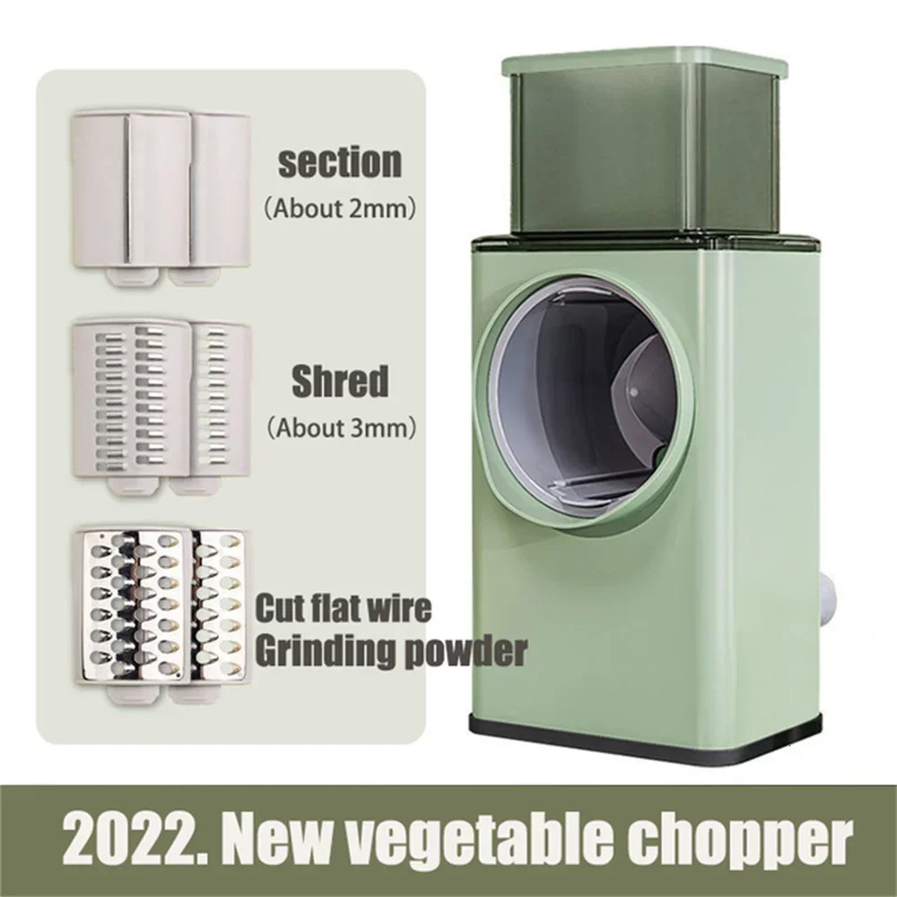 1pc Multifunctional Vegetable Slicer Cutter Chopper Graters Shredders Fruit Rotary handle Not Hurting Your Hands Kitchen Tool 251015