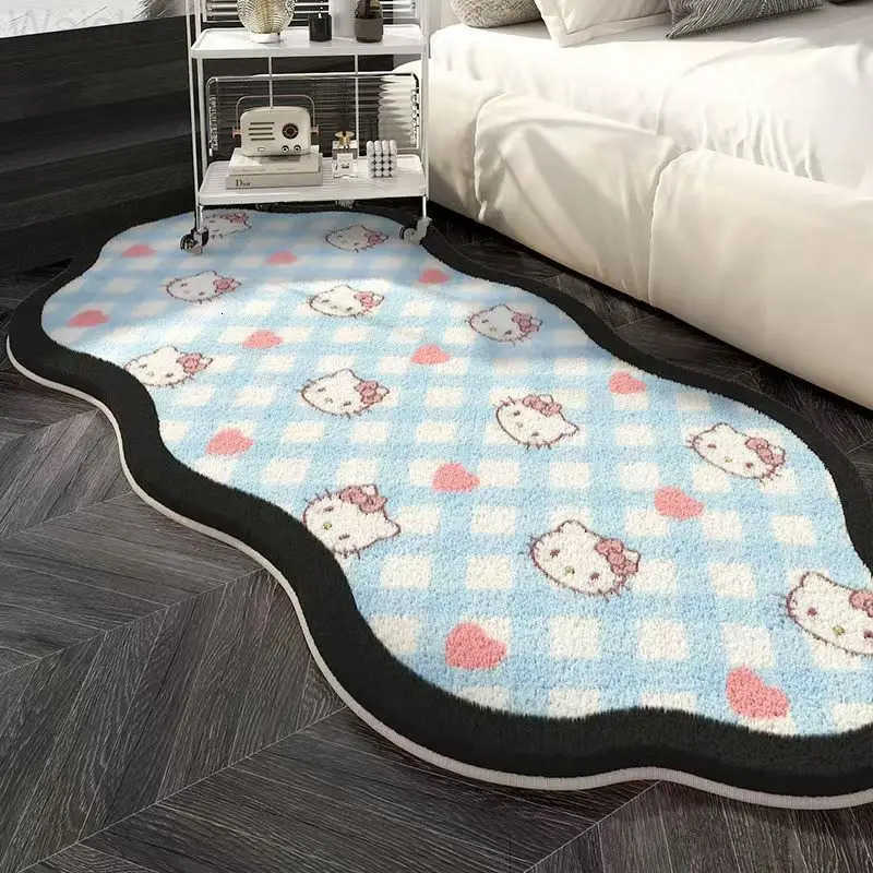 Sanrio Hot Hello Kitty Carpet Foot Mat Bedroom Floor Mat 12050Cm Room Bedroom Living Room Decoration Household Kawaii Anime New L2510161