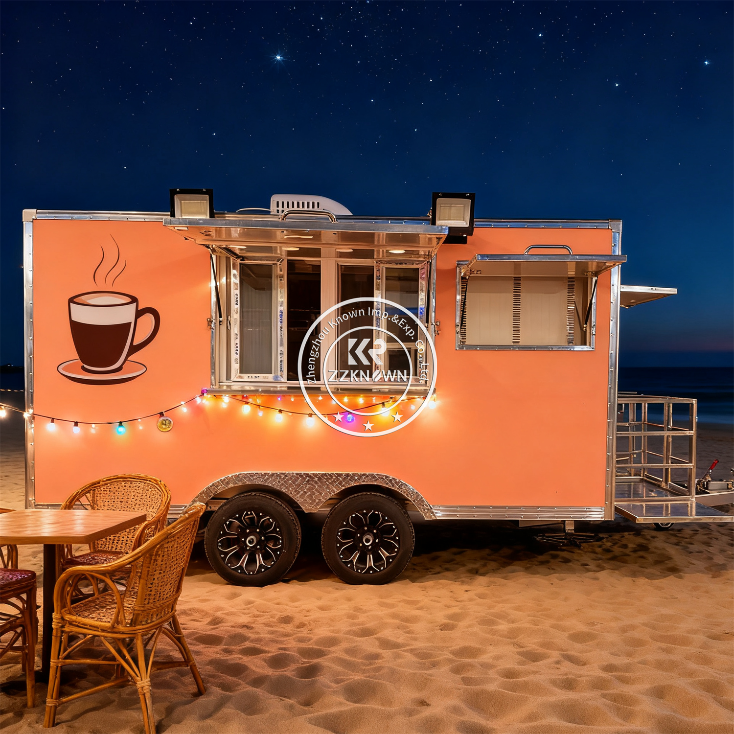 Ce Certified Food Truck Trailer Catering Cart Restaurant Shop Coffee Kiosk Street Fast Food Trailer With Full Kitchen