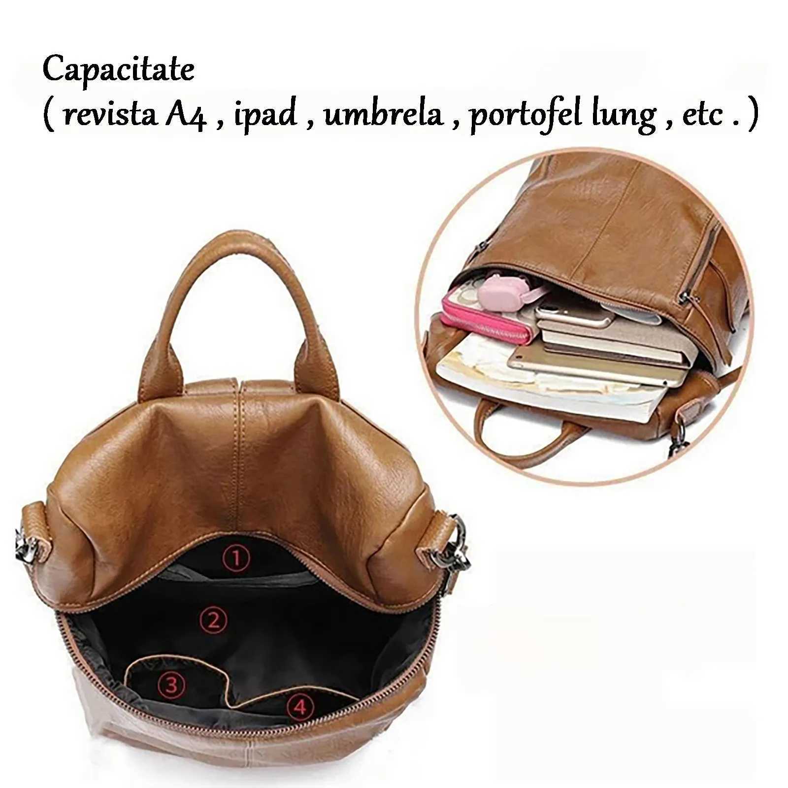 Unisex Leather duffle bags Soft Face Fashion Retro College Style Backpack School supplies back to school mochilas de hombreT251016