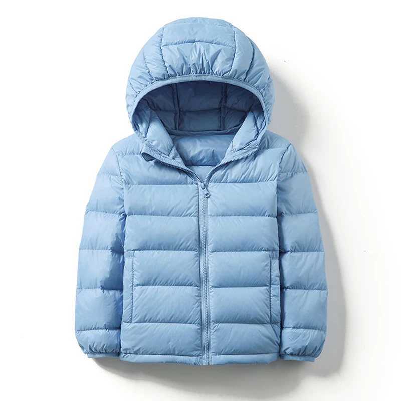 010 Kids Duck Down Jackets 2025 New Ultra Light Hooded Winter Coats for Boys Girls Portable Windproof Puffy Parkas 13T 14TT251016