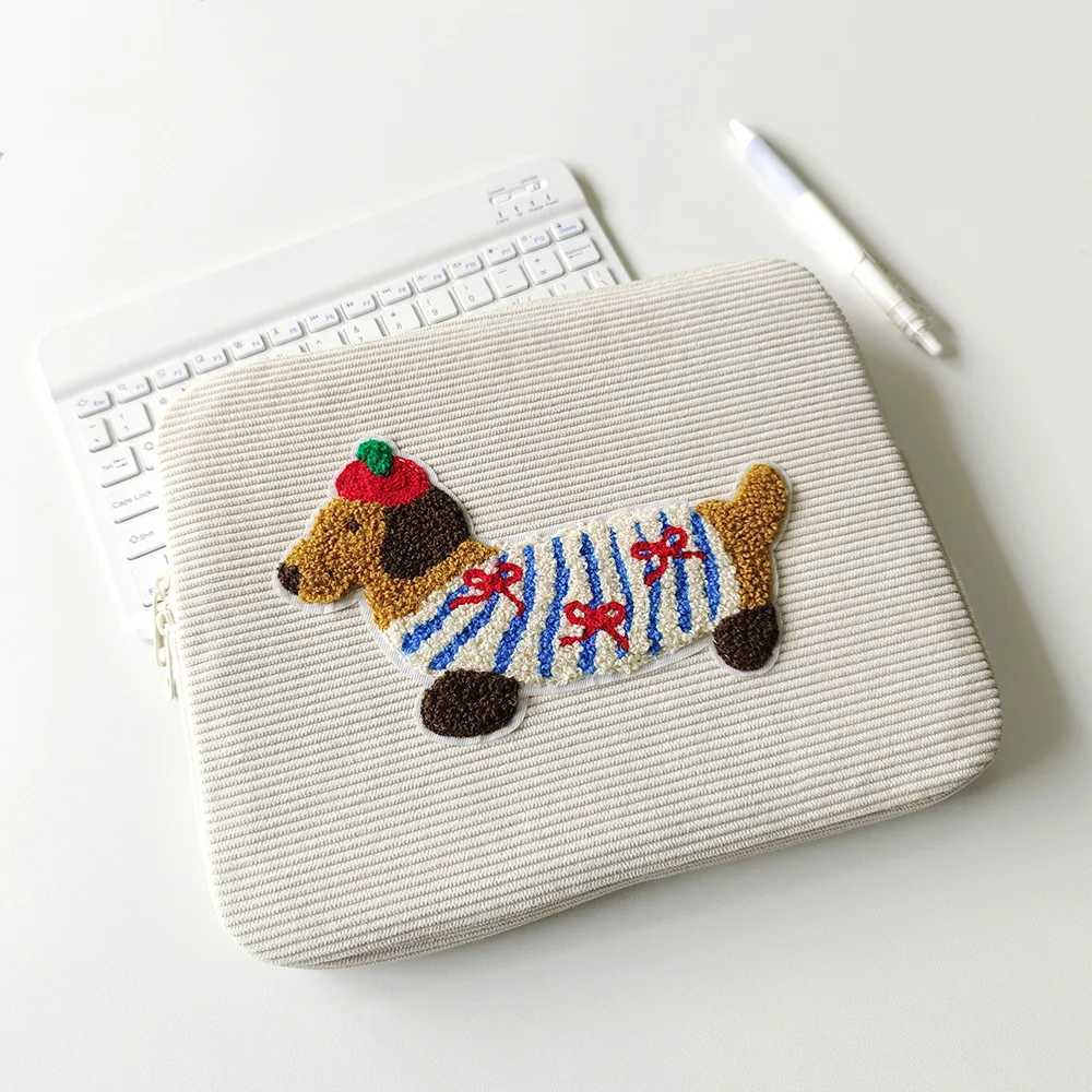 Cute Sausage Dog Laptop Case for MacBook AirPro 11 1314 15156 Inch Girls Shockproof for Tablet Bag Plush Protective CoverW251015