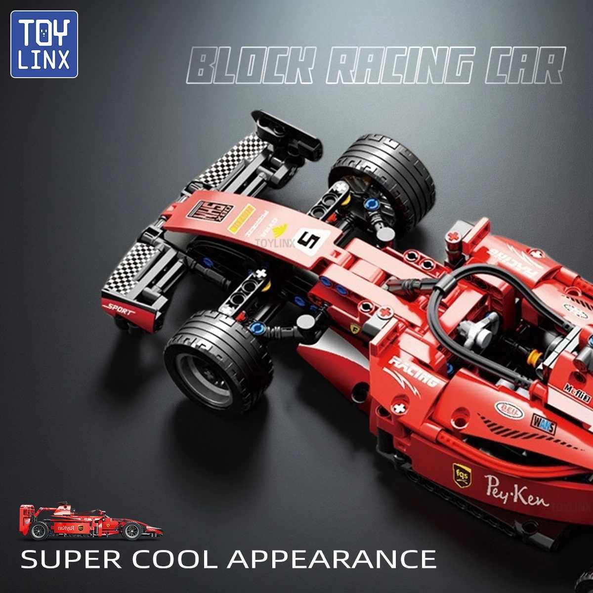 455PCS F1 RC Race Cars Sets MOC Remote Building Blocks Control Car DIY Kits Building Toys for Kids Christmas Halloween Gifts L251016
