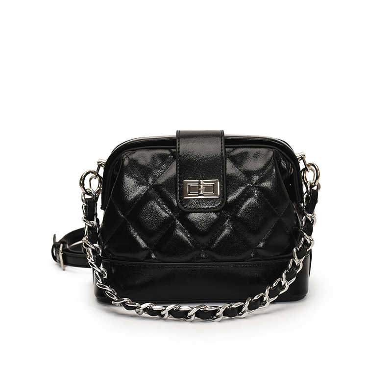 2025 Luxury Designer Women's Handbag, Quilted Pattern with Chain Strap, Elegant Top-Handle & Crossbody Bag Free Shipping