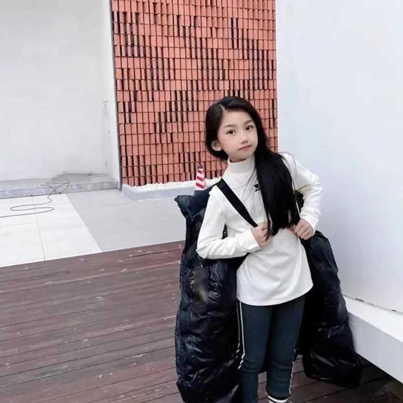 New Down Jacket MidLength Hooded Childrens down Jacket White Duck down Korean Style Childrens Cotton Clothes Boys and GirlsT251016