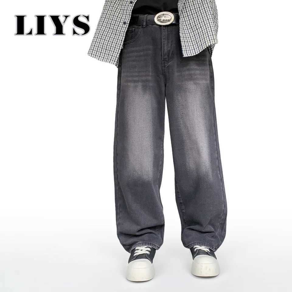 Mens Anime Pattern Autumn Loose Wide Leg Jeans American Trend Retro Gothic Men Woman Baggy Straight Denim Pants Streetwear J251016