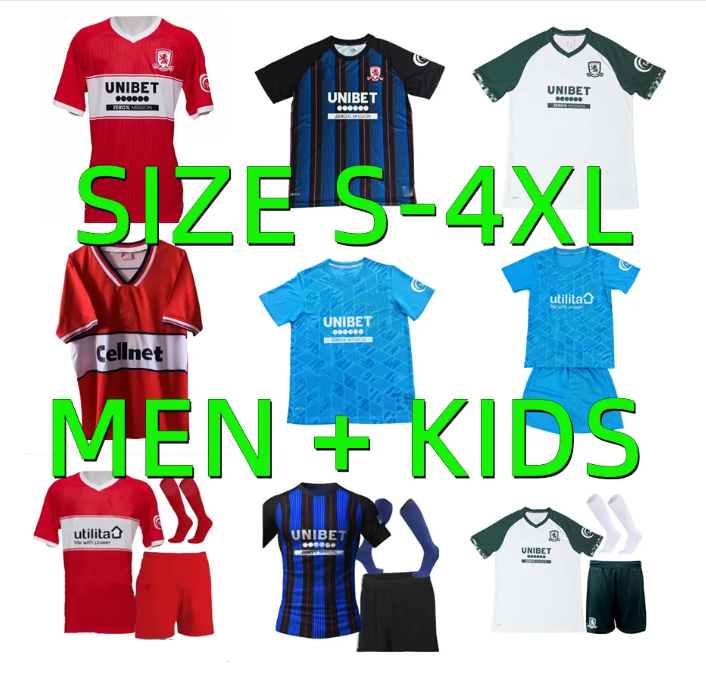 25 26 Middlesbrough Football Shirt Home Away Soccer Jerseys 1997 1998 retro Tavernier Howson Mcnair Bola 2025 2026 Birmingham Soccer Jerseys Uniforms Mens Kids Kits