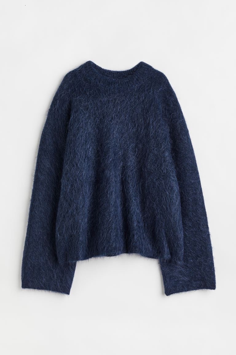 Casual Knitted Solid Sweater Womens Fashion Thick Green Loose O-neck Long Sleeve Pulling Flower Autumn Winter Warm Knitted 241213