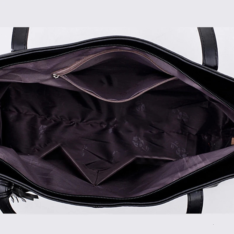 Ladies Large Capacity Handbags Women Retro Tassel n Tote y PU Leather Shoulder Bag Female Top Handle Sac A Main 251014