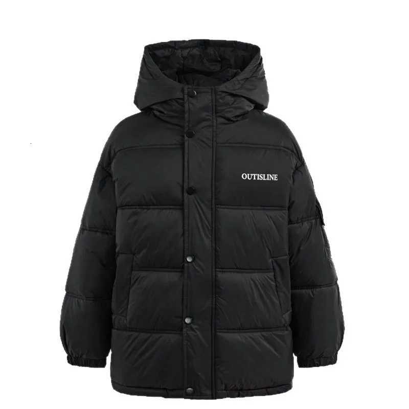 Big Boys Winter Hooded CottonPadded Jacket 2025 New Kids Windproof 15 Cotton Blend Outdoor Snowsuit Teen Casual Hooded ParkaT251016