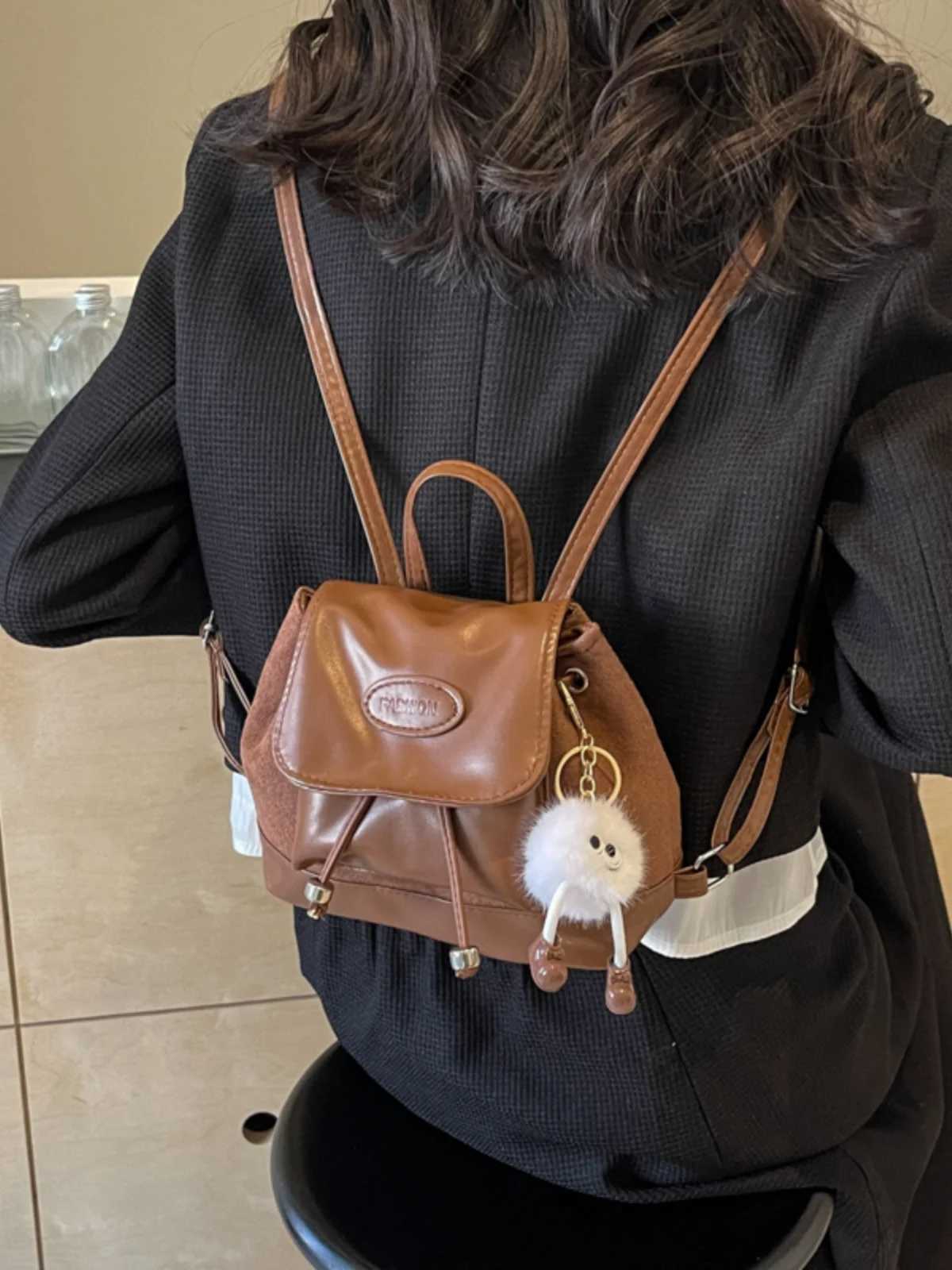 Korean Faion Dual oulder Buet Bag Womens 2024 New Retro Bapa Handbag Student Versatile Single oulder BagT251016