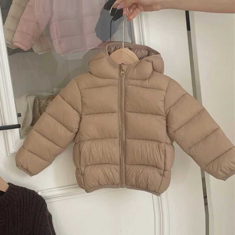 Children Hooded Light Down Cottonpadded Jacket 2025 Autumn Winter Boys Girls Warm Jackets Coats Outerwear Baby Toddler ClothesT251016