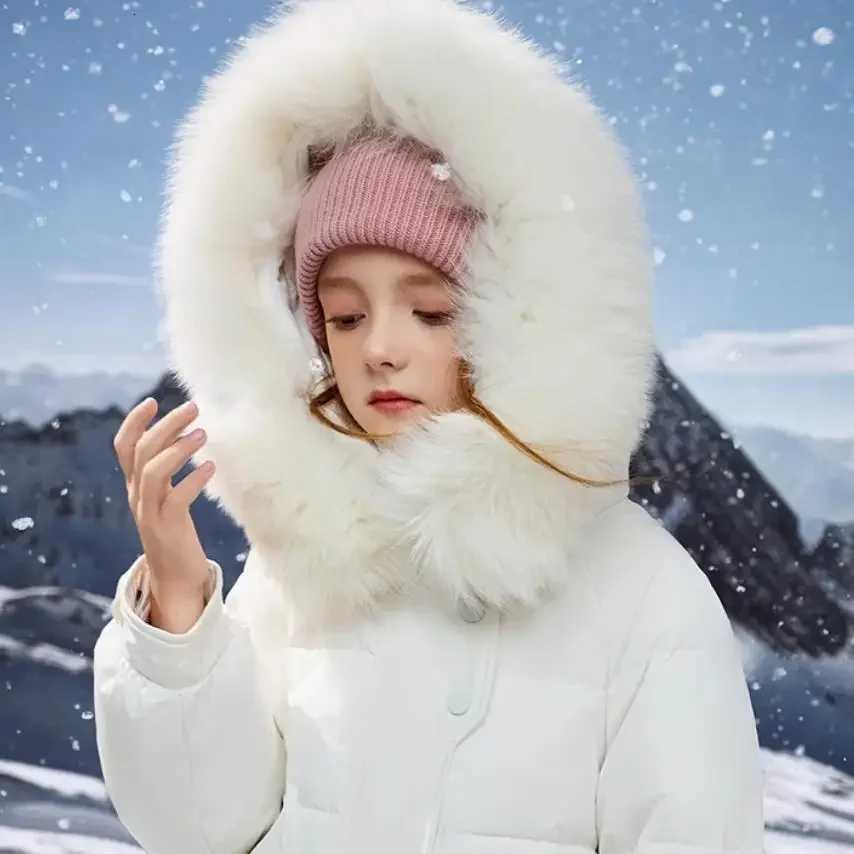 HighEnd Childrens Down Coat 2024 Winter New Girls Thciker Warm Windproof Outerwear Down Jacket A4163T251016