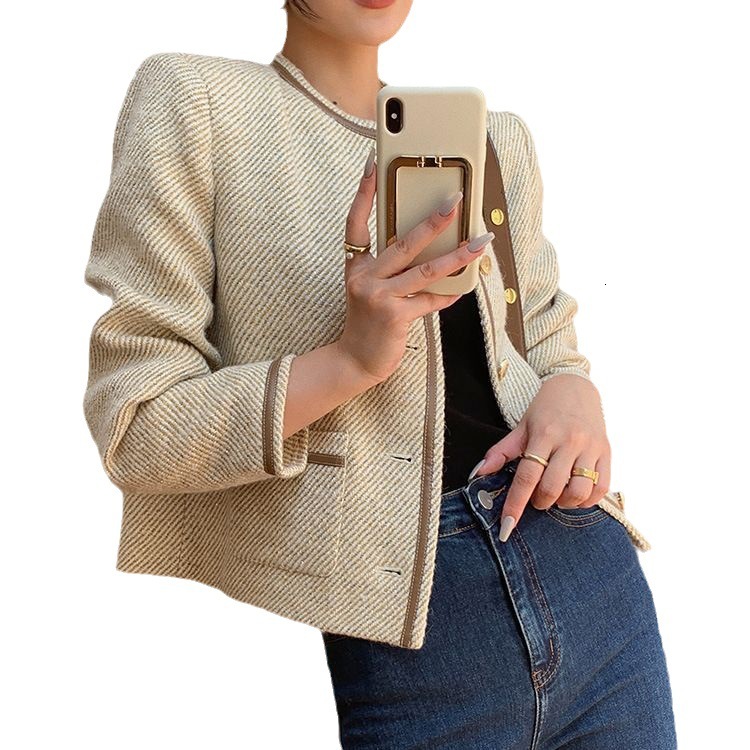 2025 Autumn/Winter New Top French Elegant Women's Social design Wool Coat Designer Jacket High end Feeling Exquisite Luxury Retro Multi functiona