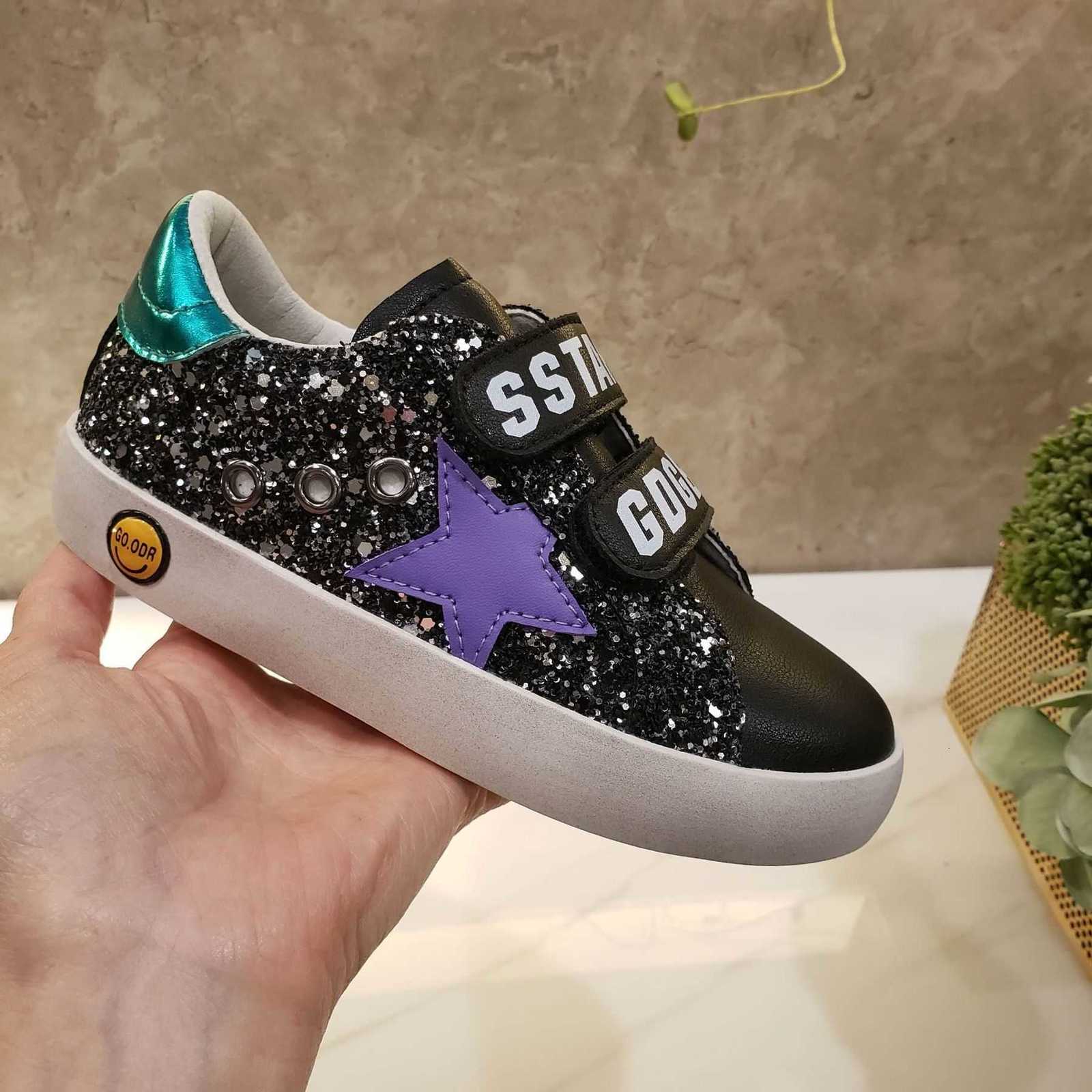 Baby Spring/Autumn Fashion Shining Corridor Style Cute Student Sneakers Flat Vulcanized Shoes Comfortable Childrens and Toddler Shoes X250322