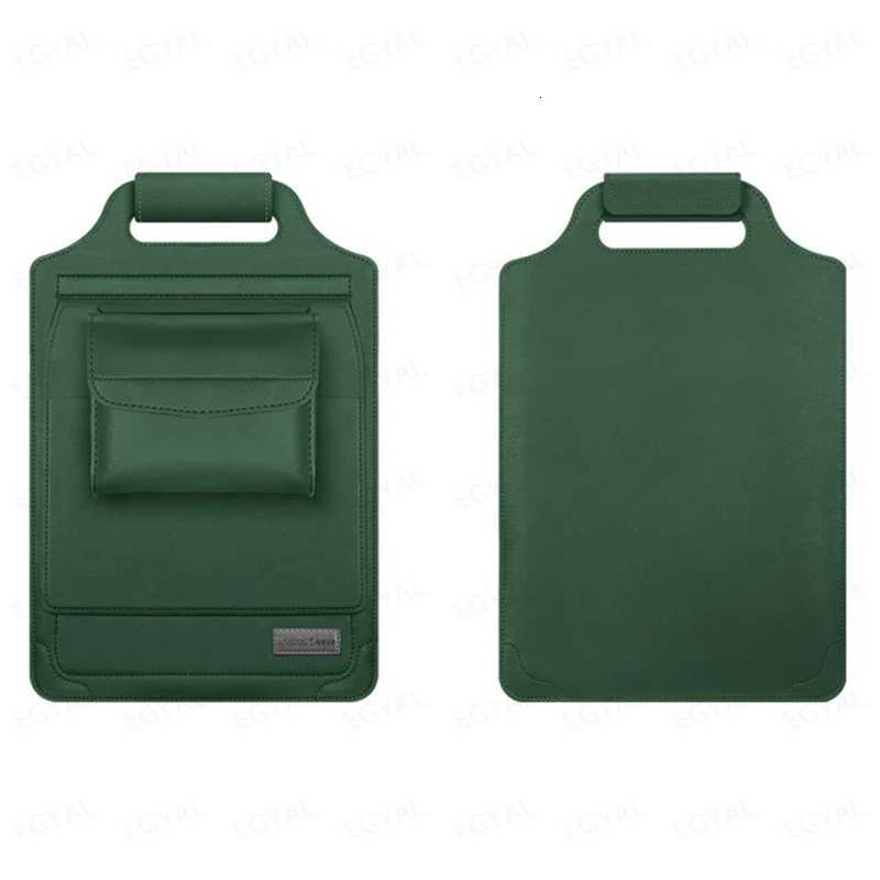 Multipurpose Laptop Sleeve for MacBook Air 13 M1 M2 M3 Pro 14 154 16 inch PU leather case mouse pad with bracket Laptop BagW251015