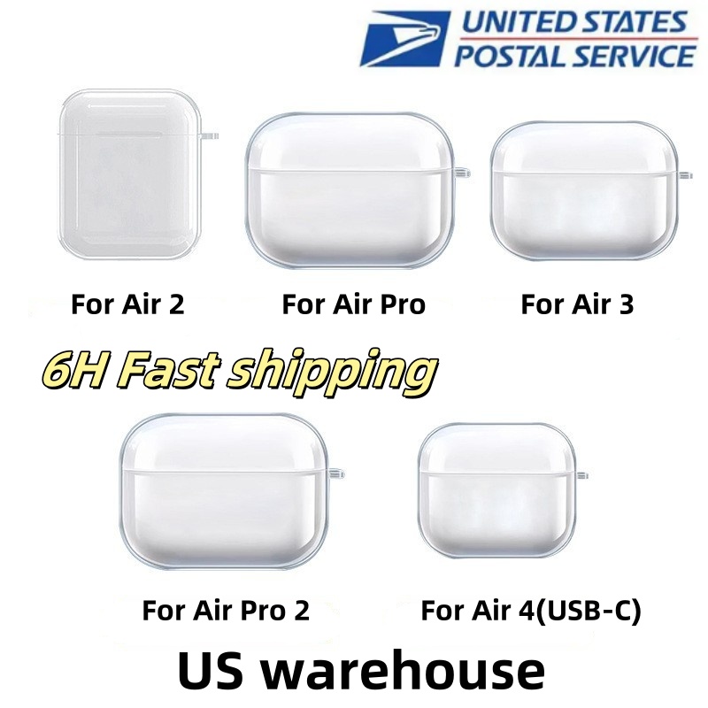 For TWS Pro 3 airpod 4th 3 pro 2 Headphone Accessories Solid Silicone Cute Protective Earphone Cover 2nd generation Wireless Charging Box Shockproof Case