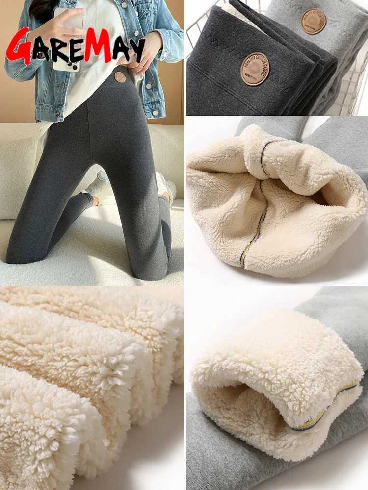 Womens Warm Leggings Soft with Fleece Thermal Pants Gray High Waist Leggings Skinny Thick Velvet Winter Leggings for WomenT251016