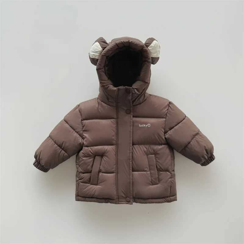 Boys Down and cotton Jacket Windbreak Outerwear 2024 Vintage Thicken Winter Autumn Warm Teenagers Christmas Gift Childrens ClotT251016