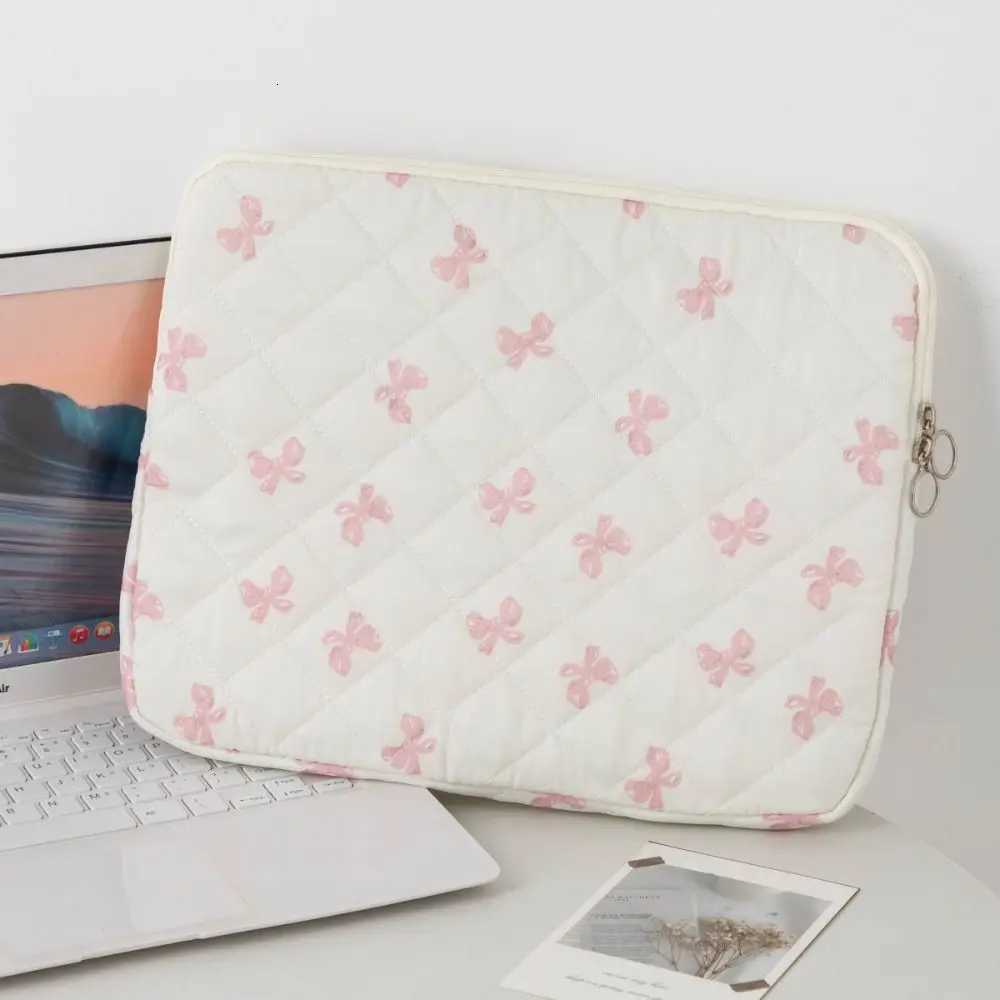 Bowknot Pattern Laptop Sleeve Case Shockproof 111315 inch Notebook Cover Ultra Thin Large Capacity Tablet Protective PouchW251015