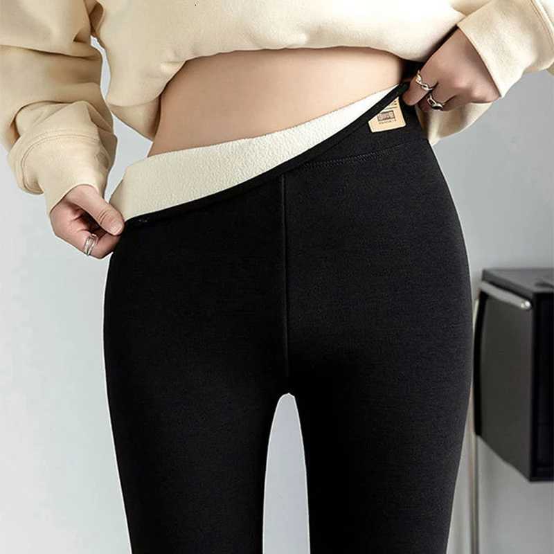 Winter Warm Fleece Lined Leggings for Women Butt Lift High Waist Thermal Pants Solid Comfortable Stretchy Leggins Velvet TightsT251016