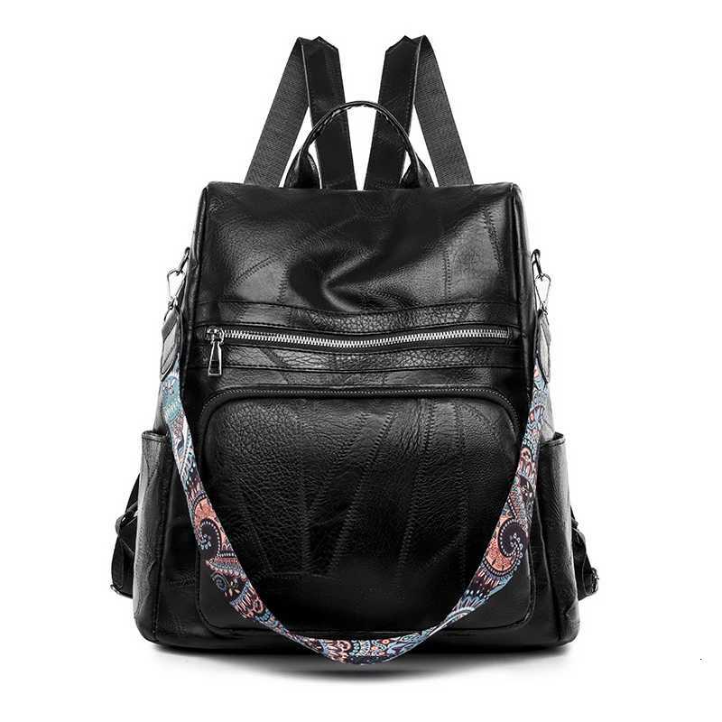 Retro PU Zipper Backpack 2025 Fashion Womens Designer Commuter Womens Schoolbag Interior Zipper Pocket Multifunctional BagT251016