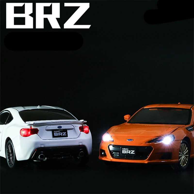 1:32 Subaru BRZ Alloy Sports Car Model Diecast Simulation Metal Toy Vehicles Car Model Sound Light Collection Childrens Toy Gift M251016