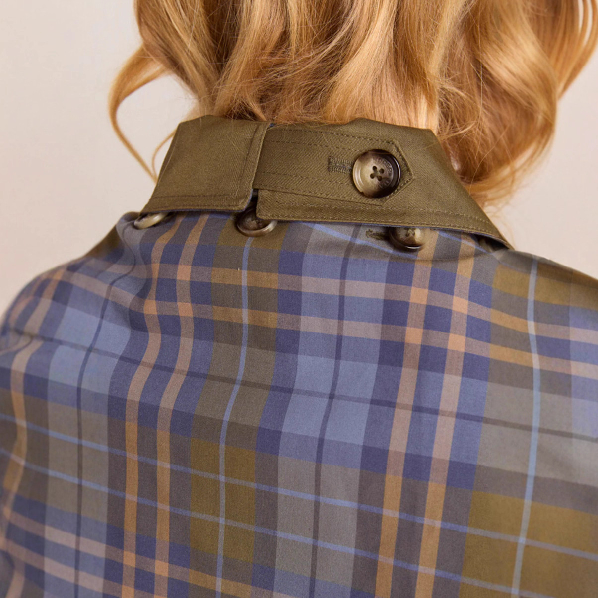 Chic Plaid Double Side Coats Women Lapel Single Breasted Long Sleeve Pocket Lace Up Jacket 2025 Autumn Lady Casual Outwear 250901