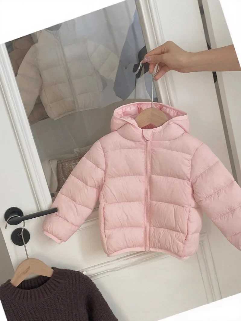 Winter Kids Hooded Coat Unisex Warm Cotton Jacket for Boys Girls Casual Children Thickened OuterwearT251016