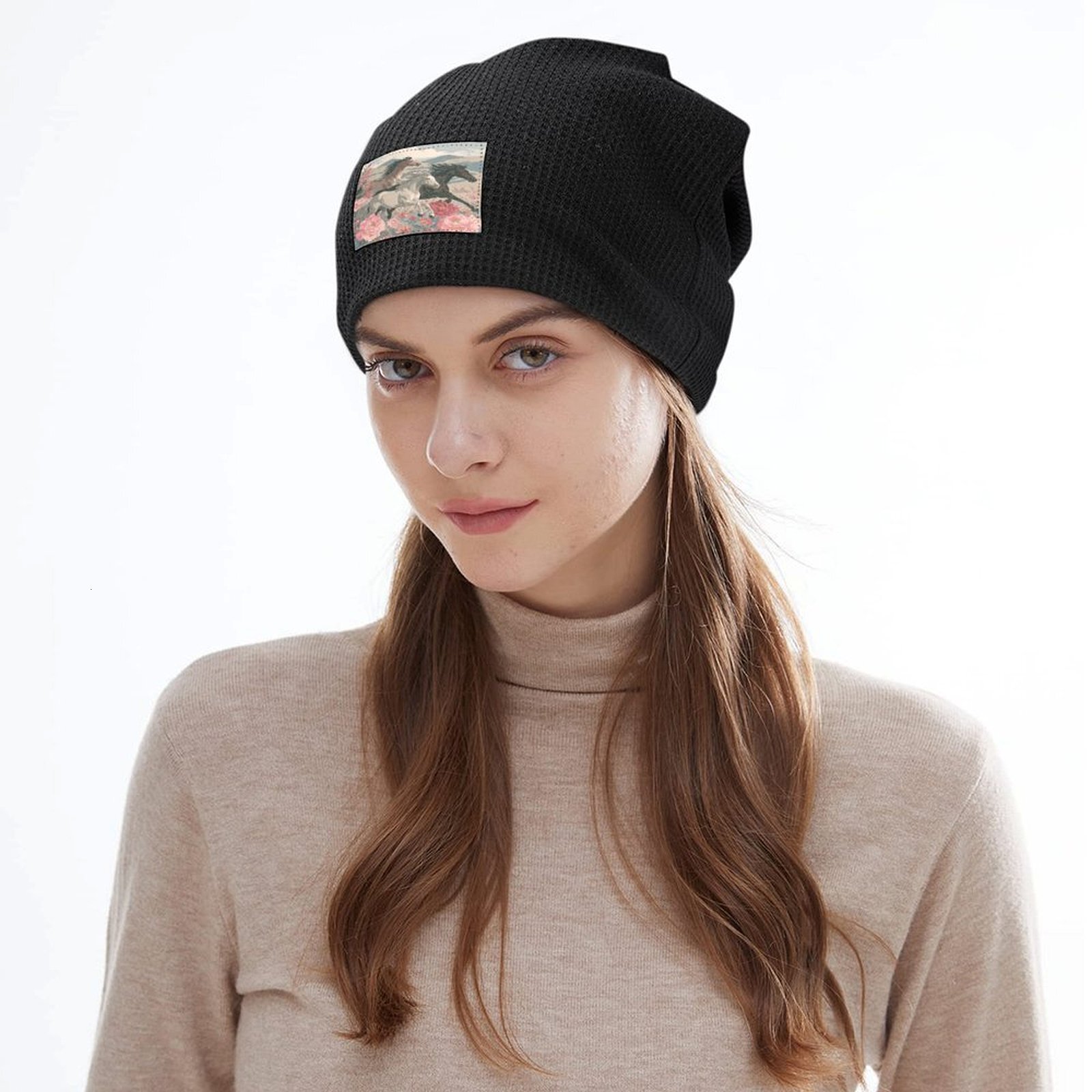 H Designer beanie hat luxury Horse Patterned beanie bonnet winter hat beanie mens womens beanie winter skull cap bobble hat polo beanie H38