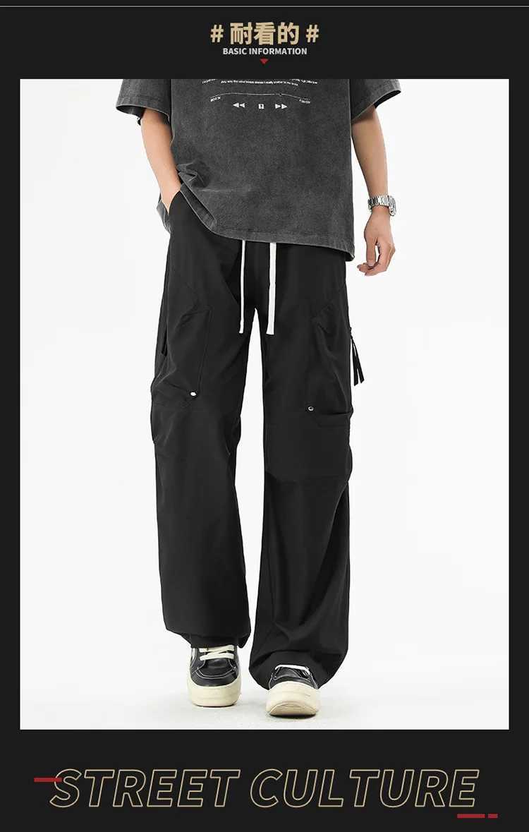 American work pants mens new spring and autumn loose straight leg straight leg hooligan pants high street charging pants J251203