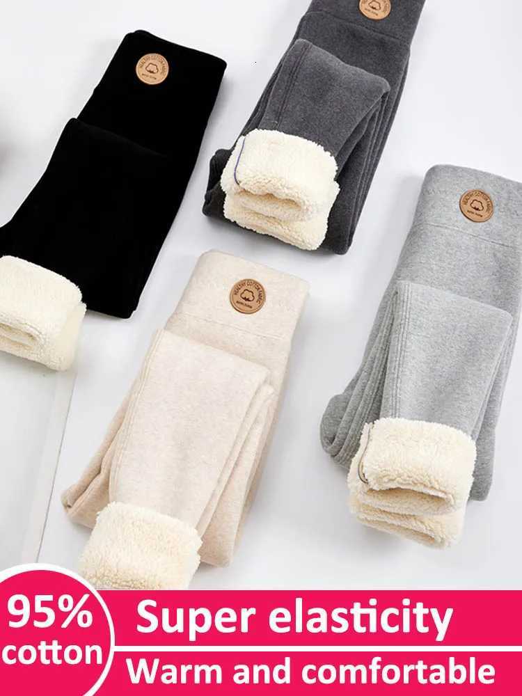 Womens Leggings with Fleece Thick Warm Velvet Cotton Tights Female Legging Pants Winter Skinny Grey Thermal Leggings for WomenT251016