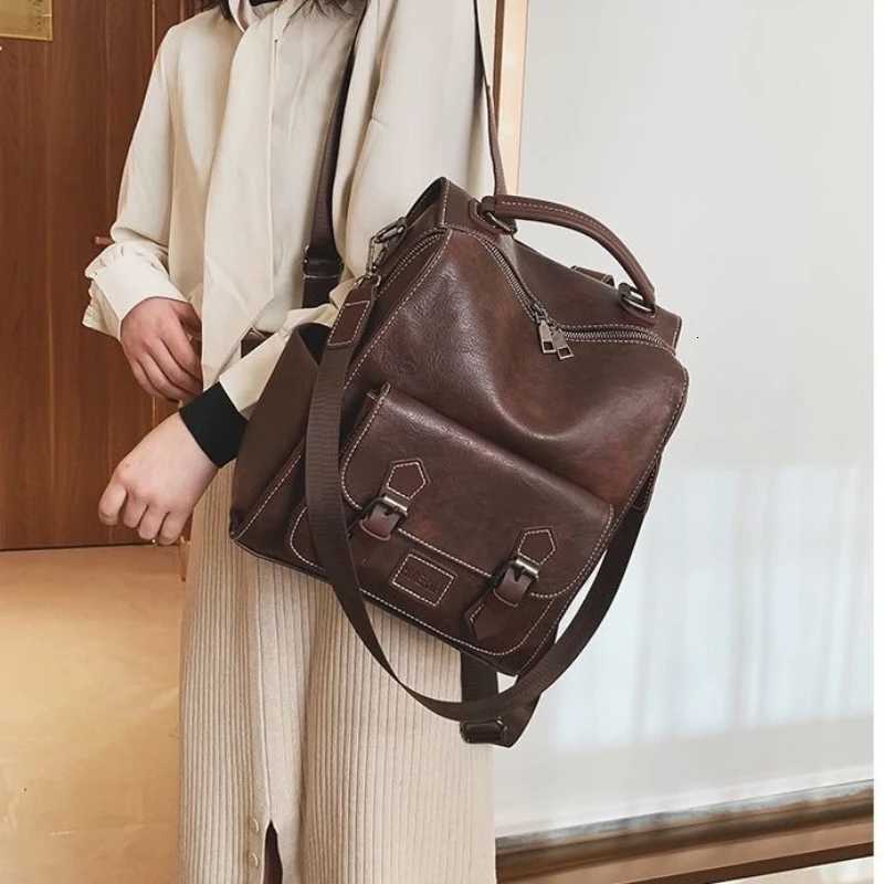 Backpack Women Trendy Retro Simple Versatile Large Capacity Travel Backpack Cute Backpacks School Bags Designer Bag Mochila SacT251016