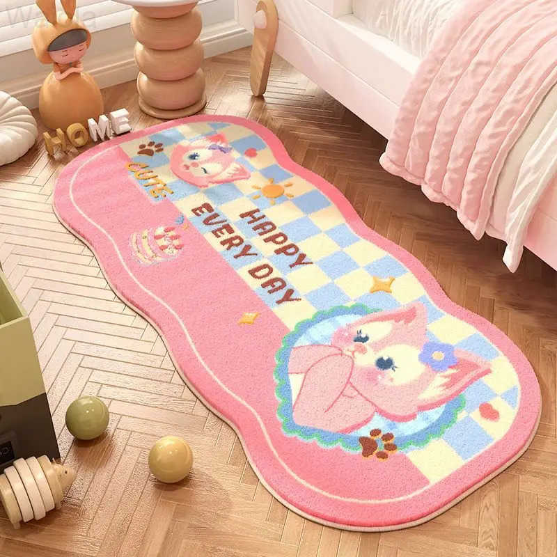 Sanrio Cartoon Hello Kitty Living Room Carpet Lounge Rug Cute HelloKitty Bedroom Bedside Plush Rug Kitty Cat Floor Mat Decor L251016