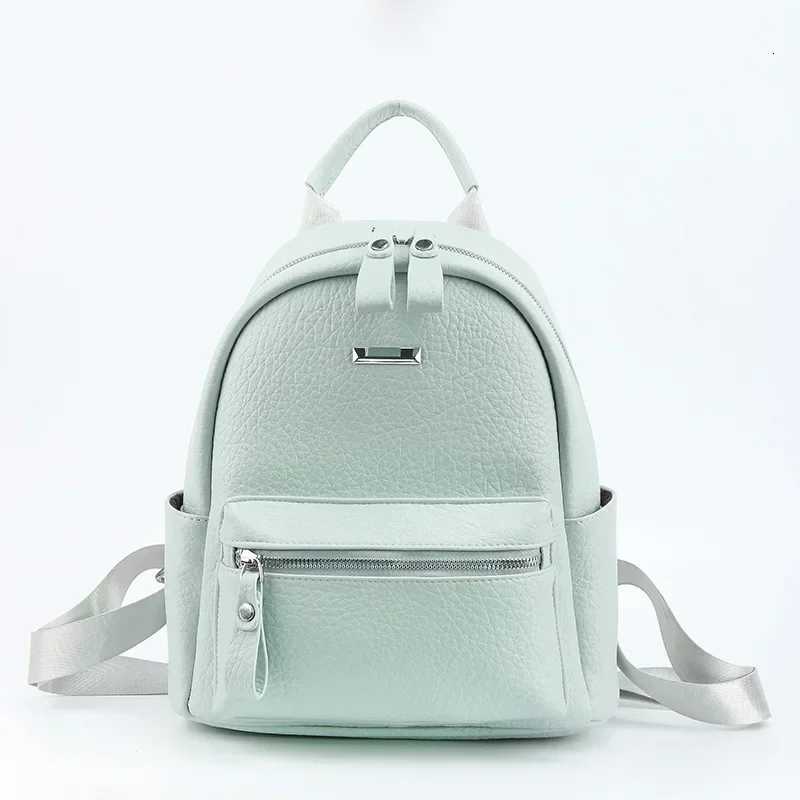 Fashion Versatile Womens Small Backpack PU Soft Leather Work Commuting Travel Backpack Stylish Casual Daypack School BagT251016