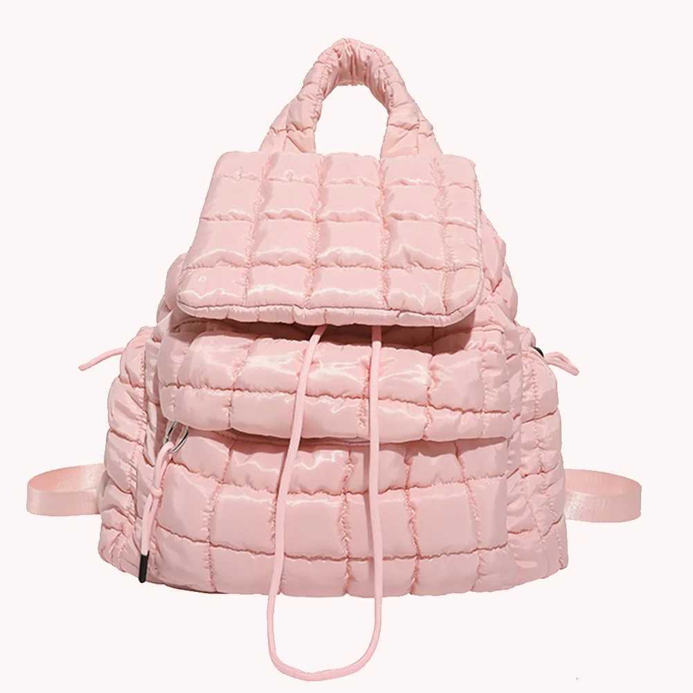 Flap Top Backpack Drawstring Travel Daypacks Puffer Backpack for Women Daily Work Travel and ShoppingT251016