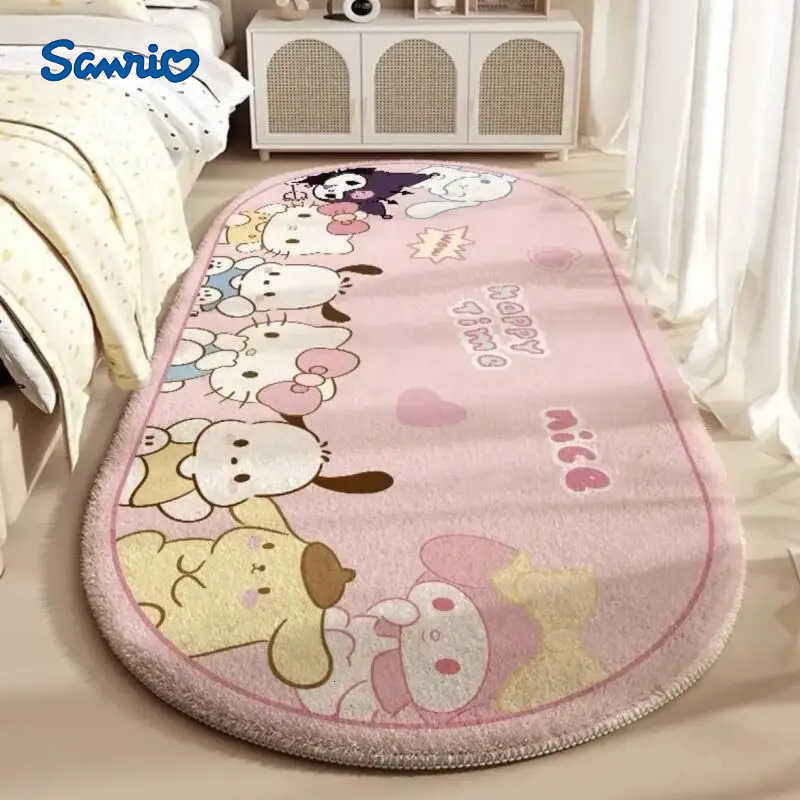 Sanrio Hot Hello Kitty Carpet Foot Mat Bedroom Floor Mat 12040Cm Room Bedroom Living Room Decoration Household Kawaii Anime New L2510161