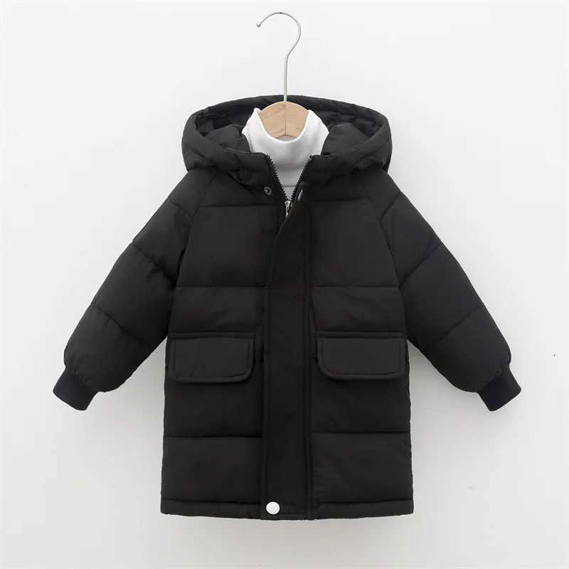 Mid Length Hooded Kids Puffer Jacket 2025 Winter Fashion Warm Winter Coat for 3 To 11 Years Boys Girls Casual OuterwearT251016