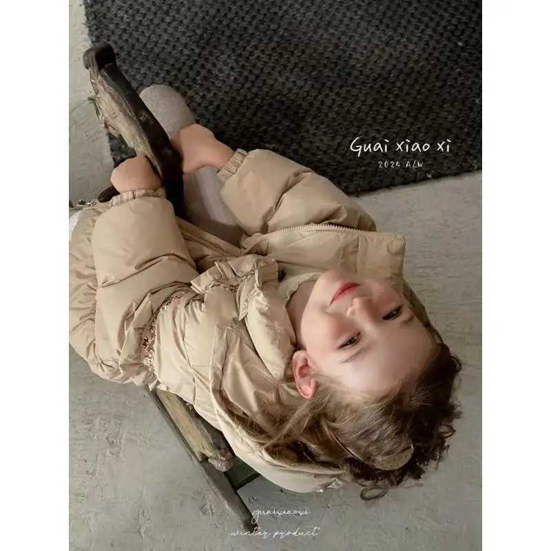 New Winter Thick And Warm Down Cotton Jacket For Girls Stylish And Stylish Cotton Jacket For Babies 120160CMT251016