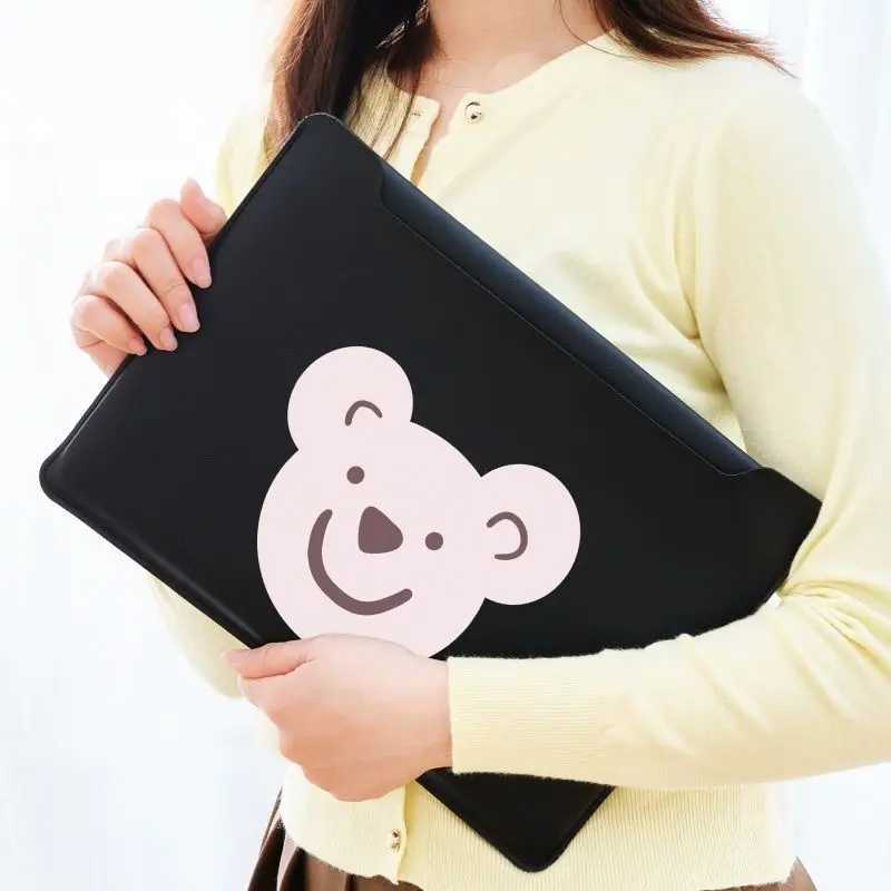 Cartoon Laptop Sleeve Korean Fashion Cute Liner Sleeve for Laptop Full Size Macbook Sleeve PUW251015