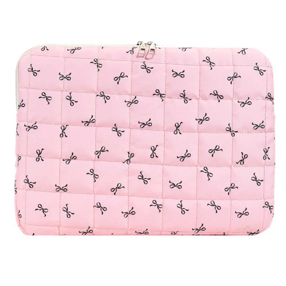 Bow Floral Laptop Sleeve Protective Shockproof Cover Laptop Bag for Men Women Computer BagW251015