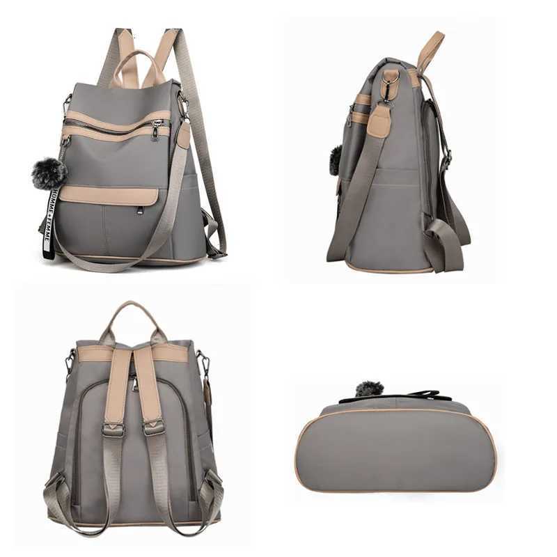 3 In 1 High Quality Antitheft Backpack Women Waterproof Oxford Shoulder Bags School Bags for Teenager Girls Rucksack Travel BagT251016