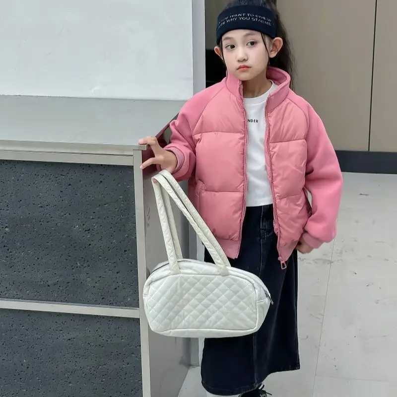 2025 Winter New Kids Down Jacket Light Warm Fashion School Duck Feather Puffer Coat for Boys Girls Toddler To TeenT251016