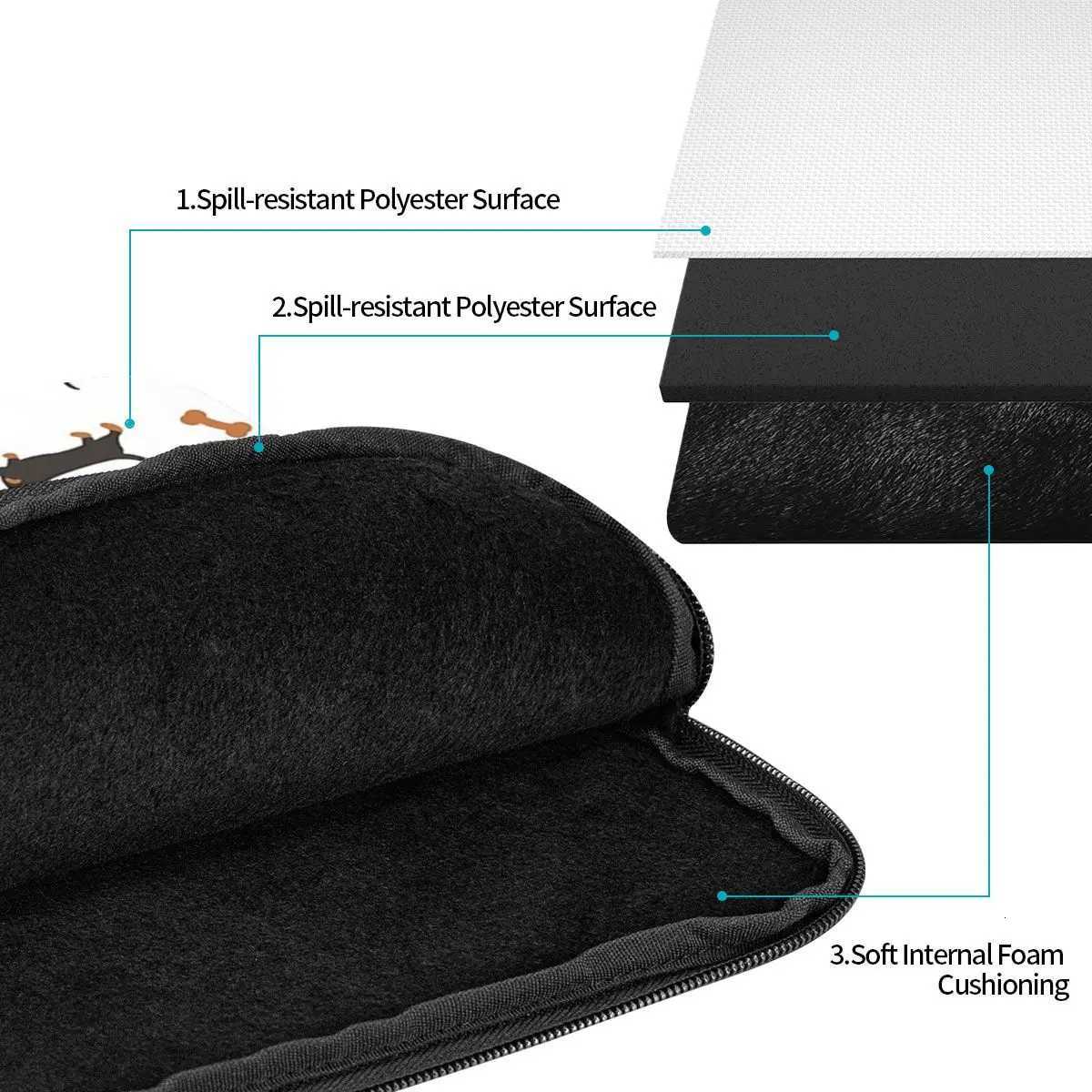 Black And Tan Dachshund Sausage Dog Notebook Laptop Bag 10 12 13 15 17 Inch Notebook Sleeve Cover Bag Tablet Shockproof Case BagW251015