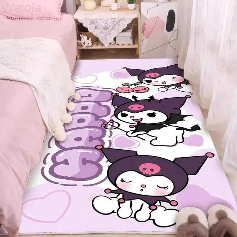 Sanrio Hot Hello Kitty Carpet Doormat Foot Mat 9060Cm Kitchen Living Room Bedroom Decoration Household Kawaii Cartoon Anime New L251016