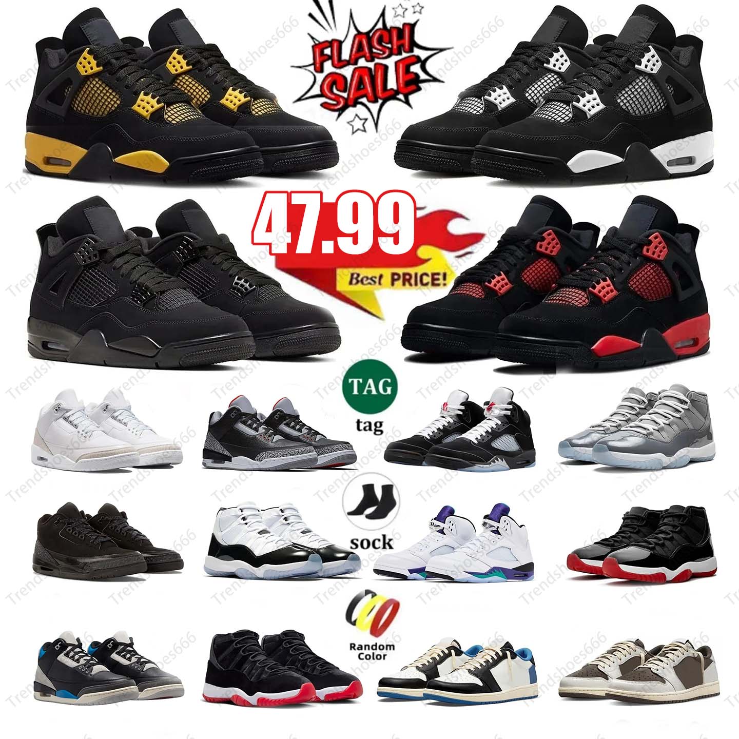 designer shoes 3s 4s 5s 12s white cement thunder basketball shoes grape wings black cat flu game men shoes outdoor Sports Shoes men women sneakers 36-47