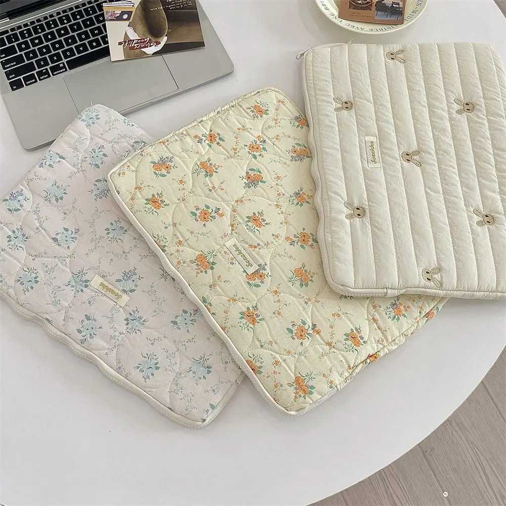 Universal Rabbit Laptop Sleeve Case Bowknot Broken Flowers Notebook Cover Shockproof Ultra Thin Laptop BagW251015
