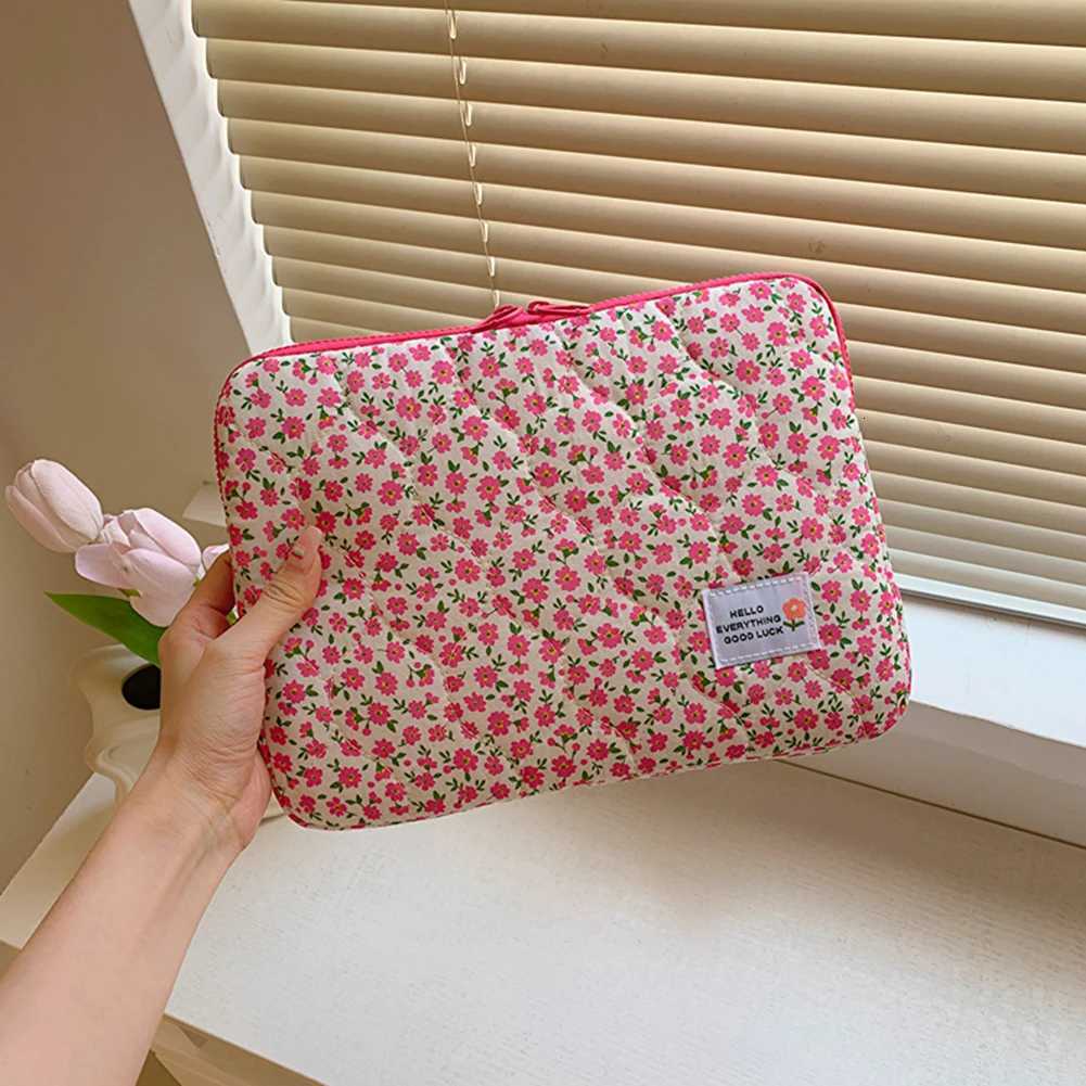 Computer Bag Cute Flower Laptop Sleeve Zipper Cover Portable Computer Cover Bag Laptop Sleeve Case Compatible for NotebookW251015