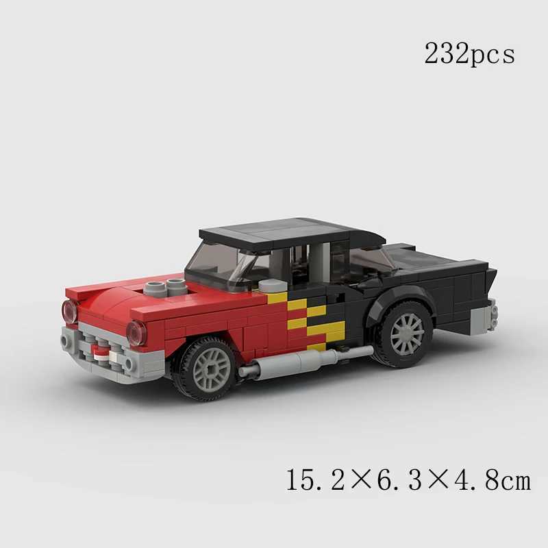 MOC Classical Speed Old Car City Super Racer Model Building Blocks Technical Sports Racing Vehicle Bricks Christmas gift Kid Toy L251016