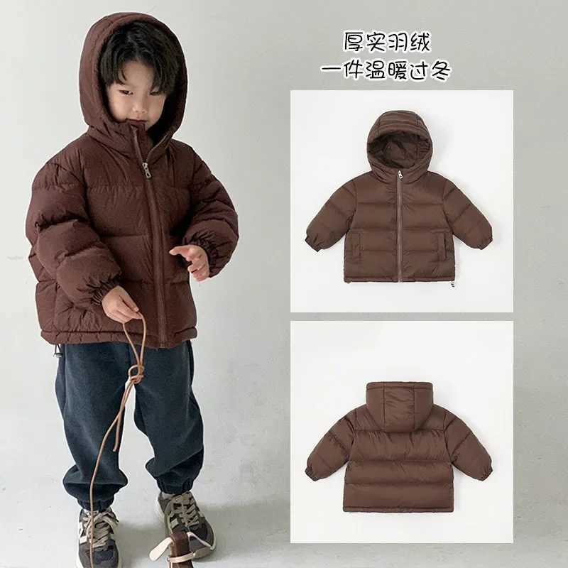 Winter Children Girls Down Jacket Kids Girls Thickened Hooded 90 White Duck Down Outerwear 312 Years Teenager Girl CoatT251016